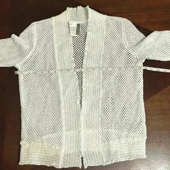 XCVI women’s white open cardigan - Picture 5 of 10